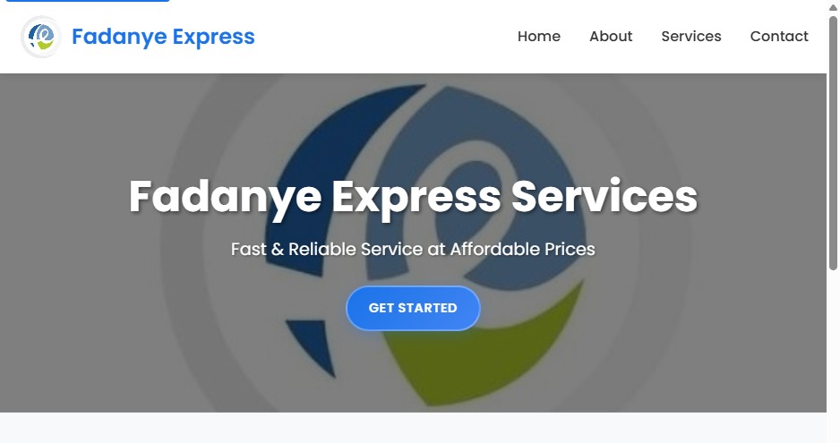Fadanye Express — Websites project by sySSwift